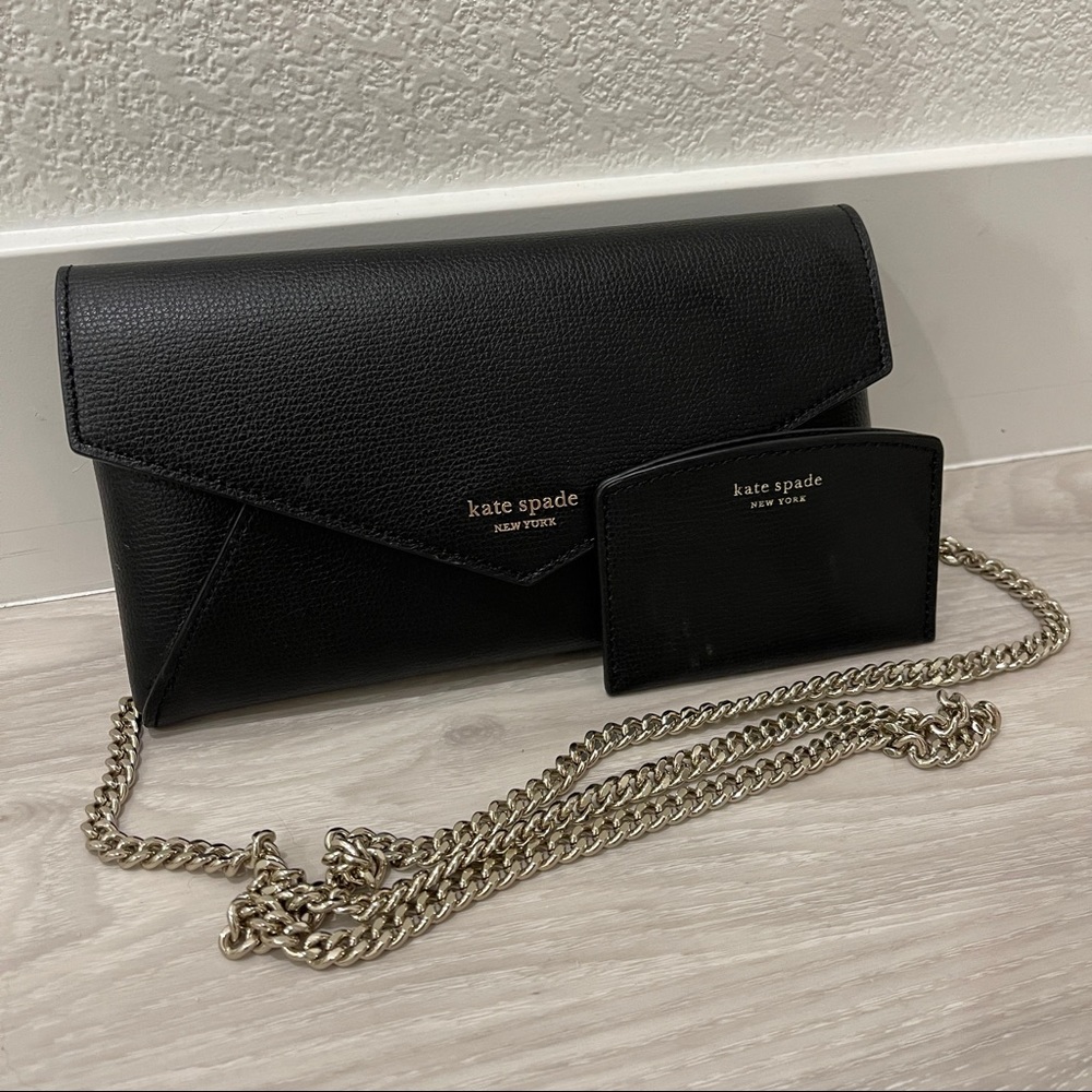 Kate Spade Sylvia Leather Chain Clutch
